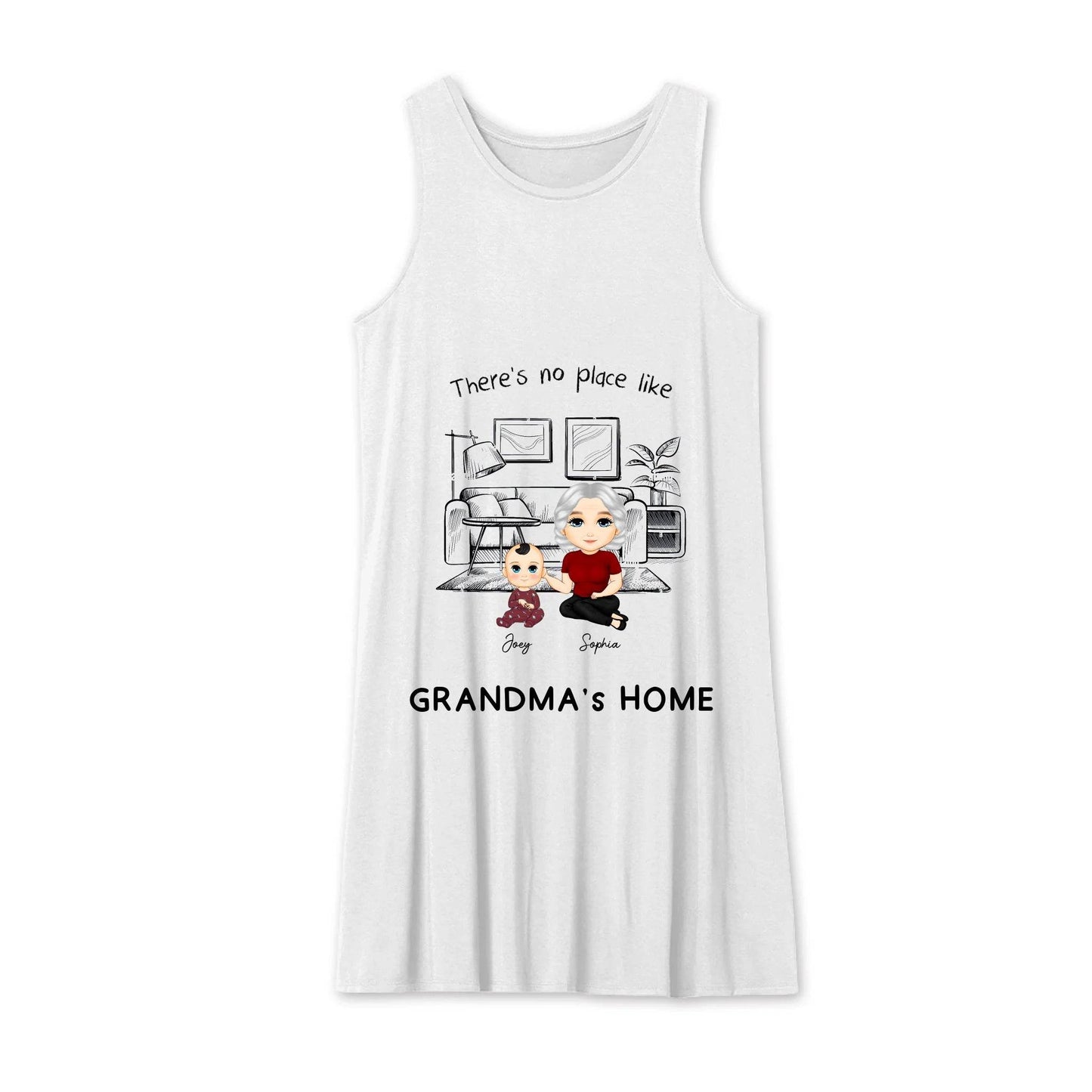 Personalized Summer Dress for Girls | There’s No Place Like Grandma’s Home - Eshaarya