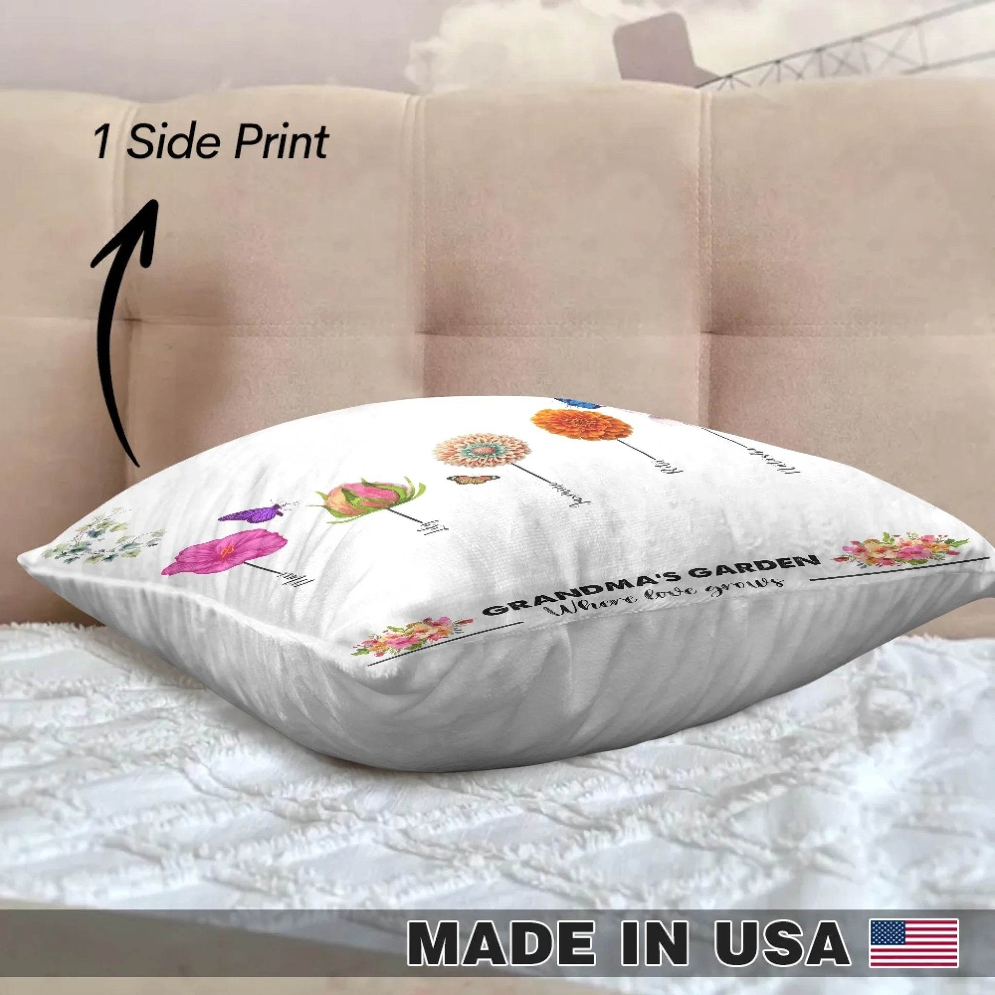 Grandma’s Garden Pillow – Gift for grandma - Eshaarya