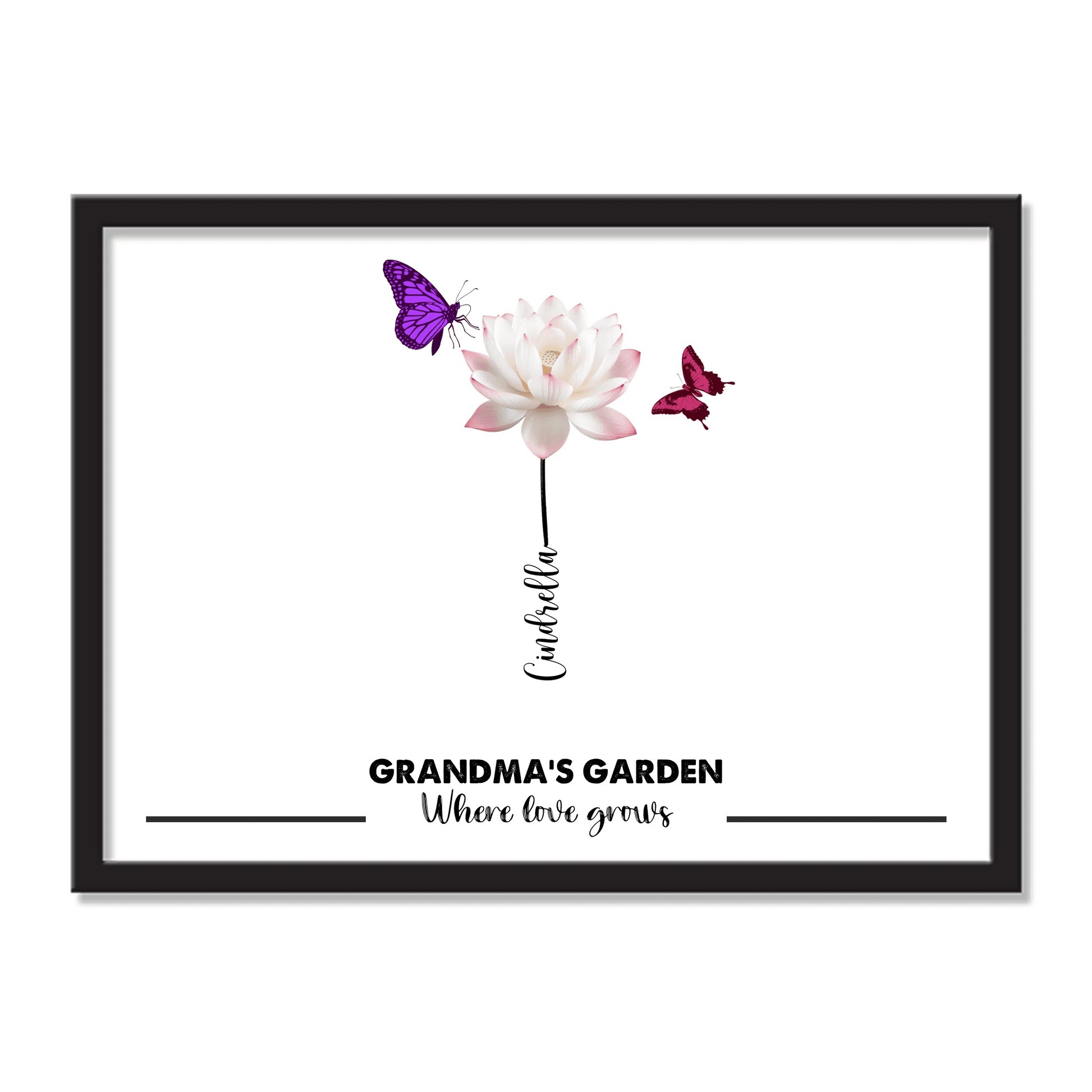 Grandma’s Garden Frame – Gift for Grandparents | Gift for Grandma - Eshaarya