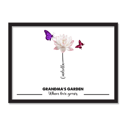 Grandma’s Garden Frame – Gift for Grandparents | Gift for Grandma - Eshaarya