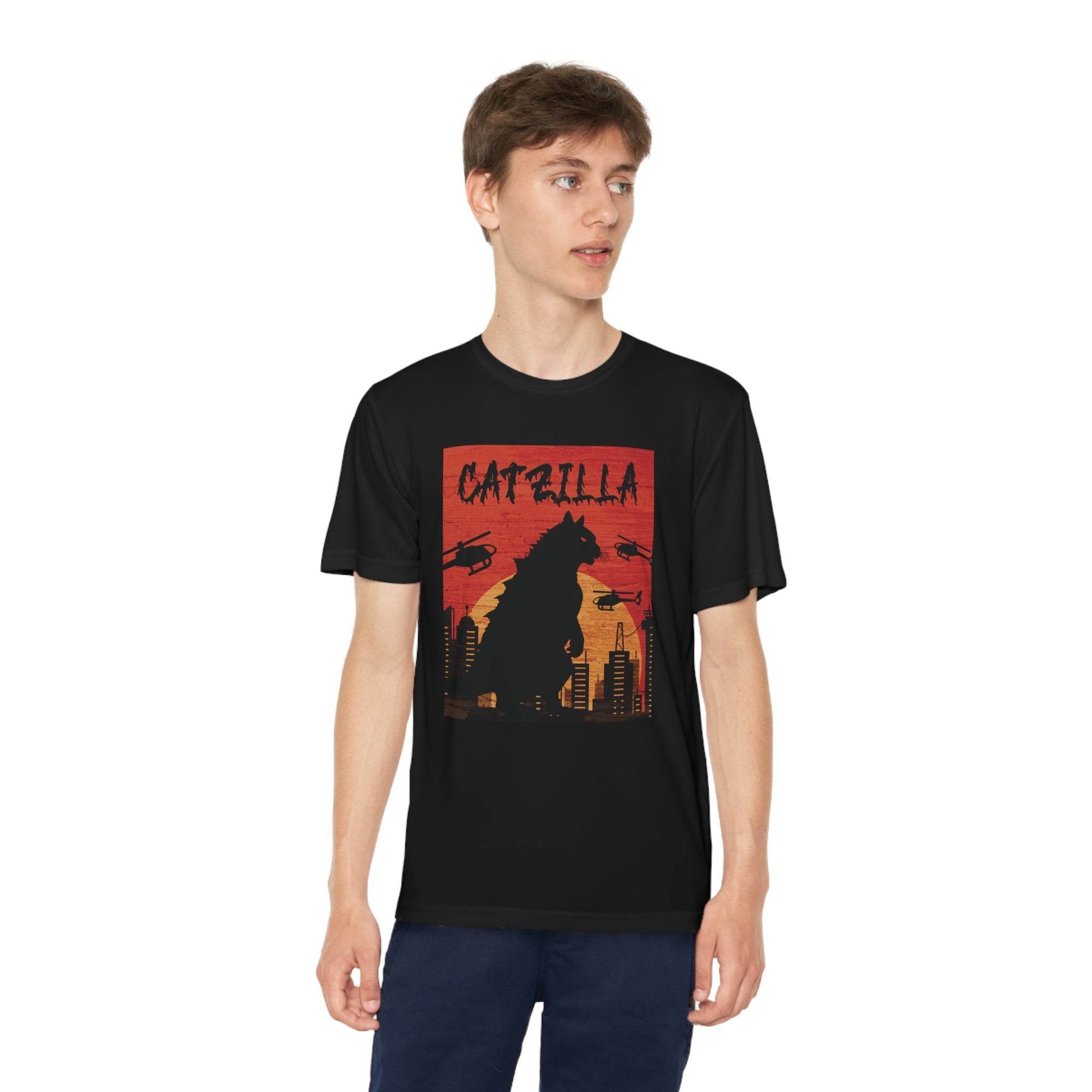 CATZILLA Short Sleeve T-shirt in Black - Eshaarya