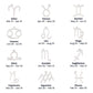 Horoscope Zodiac Sign Gold Plated or Stainless Steel Finish Pendant Necklace Jewelry for Women Gifts with Personalized Happy Birthday Card - Eshaarya
