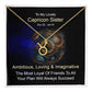Horoscope Zodiac Sign Gold Plated or Stainless Steel Finish Pendant Necklace Jewelry for Sister- Women Gifts - Eshaarya