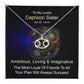 Horoscope Zodiac Sign Gold Plated or Stainless Steel Finish Pendant Necklace Jewelry for Sister- Women Gifts - Eshaarya
