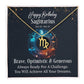 Horoscope Zodiac Sign Gold Plated or Stainless Steel Finish Pendant Necklace Jewelry for Women Gifts with Personalized Happy Birthday Card - Eshaarya