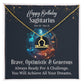 Horoscope Zodiac Sign Gold Plated or Stainless Steel Finish Pendant Necklace Jewelry for Women Gifts with Personalized Happy Birthday Card - Eshaarya
