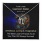 Horoscope Zodiac Sign Gold Plated or Stainless Steel Finish Pendant Necklace Jewelry for Sister- Women Gifts - Eshaarya
