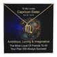 Horoscope Zodiac Sign Gold Plated or Stainless Steel Finish Pendant Necklace Jewelry for Sister- Women Gifts - Eshaarya