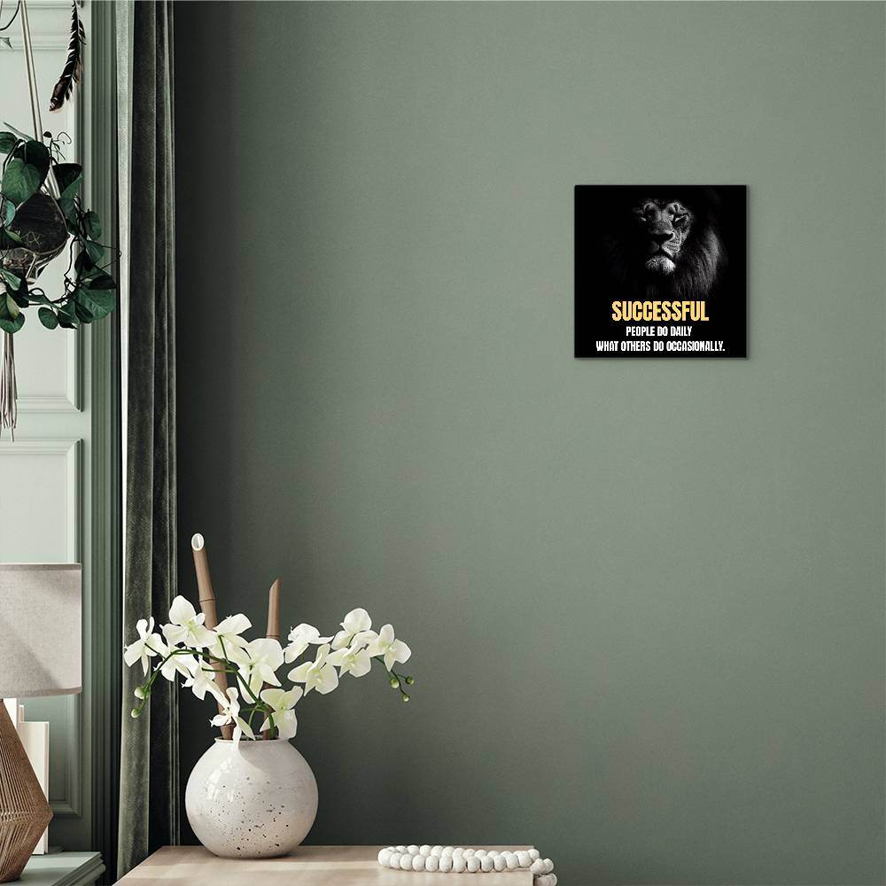 Successful People Do Daily | High Gloss Metal Art | Wall Decor - Motivational Quote | Home Decor | Wall Art | Successful People - Eshaarya
