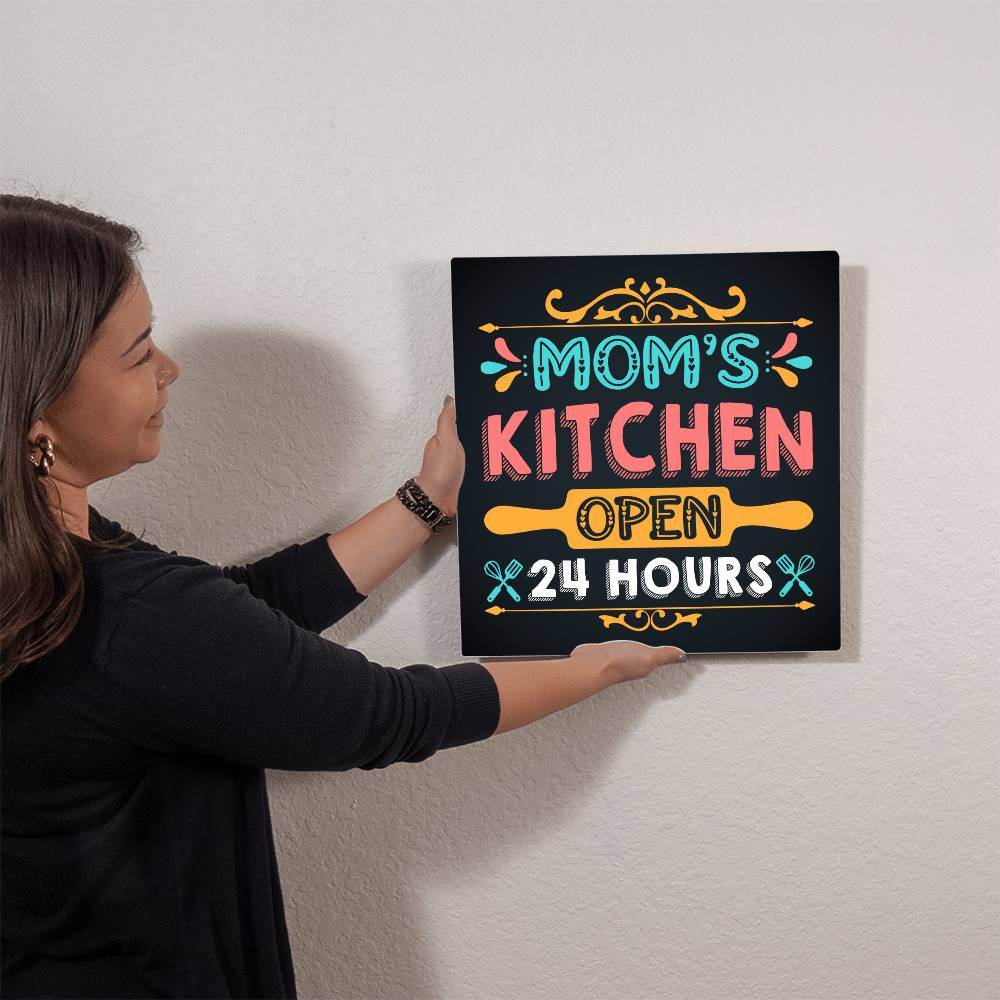 High Gloss Metal Art | Wall Decor - Cute Quote | Home Decor | Wall Art | Gift For Mom | Mother's Day Gifts - Eshaarya