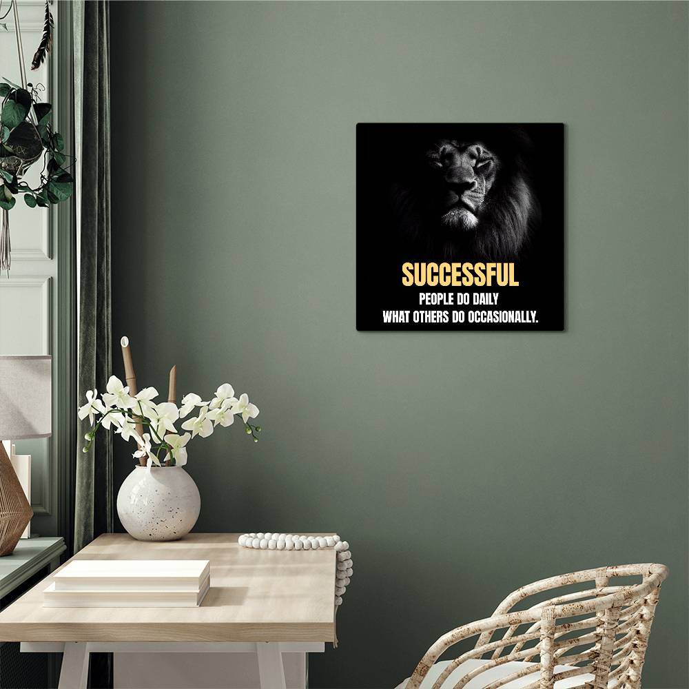Successful People Do Daily | High Gloss Metal Art | Wall Decor - Motivational Quote | Home Decor | Wall Art | Successful People - Eshaarya