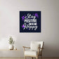 Stay Positive | High Gloss Metal Art | Wall Decor - Motivational Quote | Home Decor | Wall Art | Stay Positive - Eshaarya