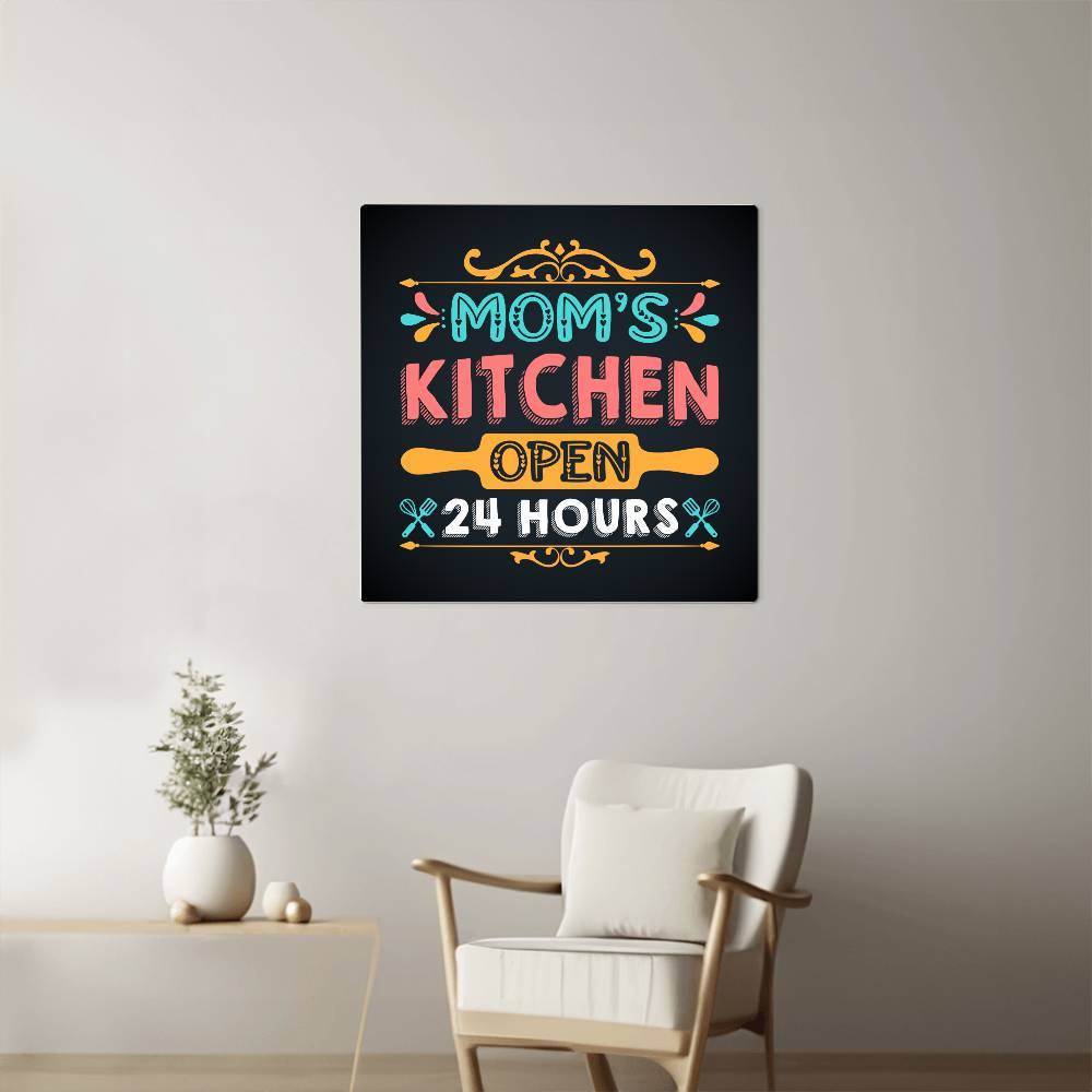 High Gloss Metal Art | Wall Decor - Cute Quote | Home Decor | Wall Art | Gift For Mom | Mother's Day Gifts - Eshaarya