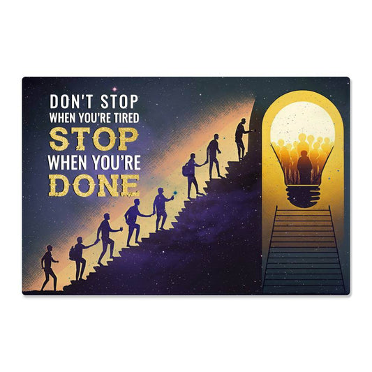 High Gloss Metal Art | Wall Decor - Motivational Quotes | Home Decor | Premium Wall Art - Eshaarya