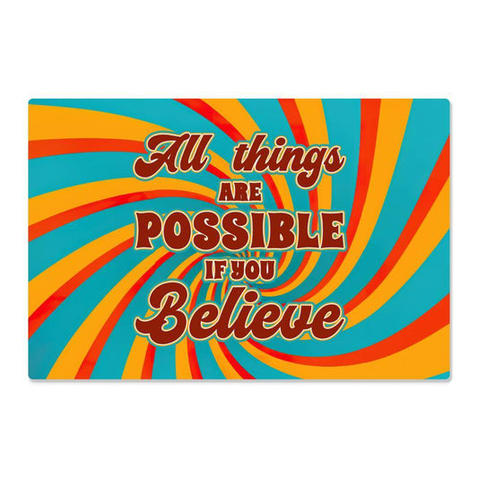 High Gloss Metal Art | Wall Decor - Motivational Quote | Home Decor | Premium Wall Art - Eshaarya