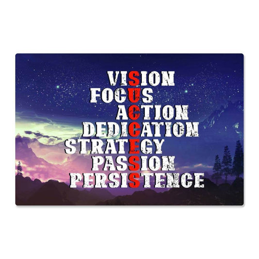 High Gloss Metal Art | Wall Decor - Motivational Quote | Home Decor | Premium Wall Art - Eshaarya