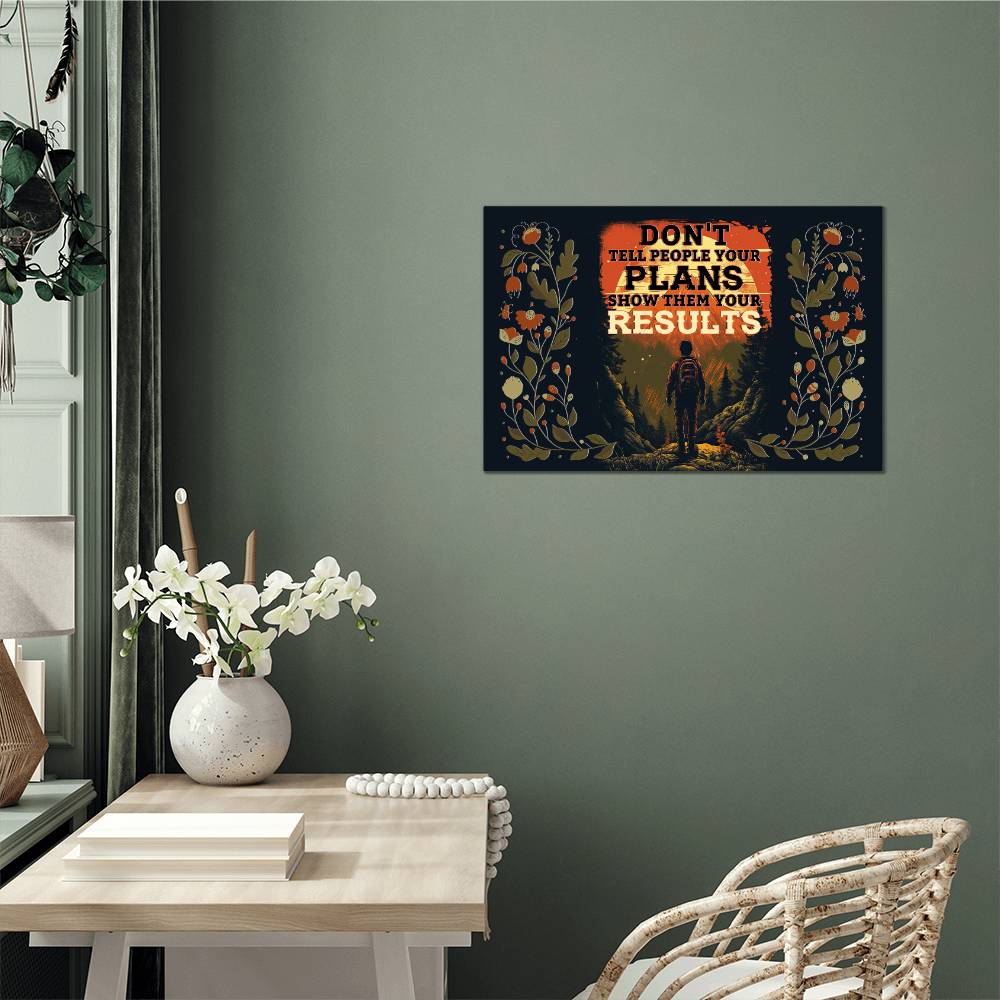 High Gloss Metal Art | Wall Decor - Motivational Quote | Home Decor | Premium Wall Art