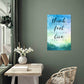 High Gloss Metal Art | Wall Decor - Motivational Quote | Home Decor | Wall Art | Think Positive - Eshaarya