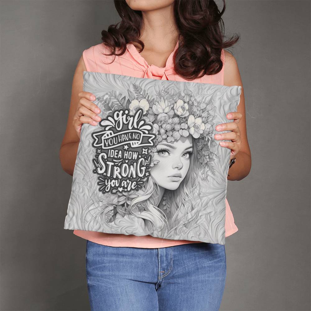 Girl Power | Strong Women | Home Decor | Dorm Pillow