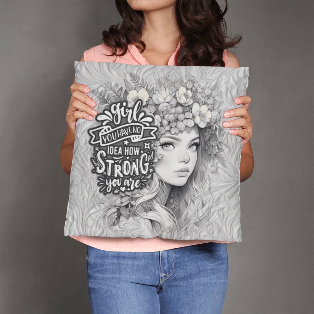 Girl Power | Strong Women | Home Decor | Dorm Pillow