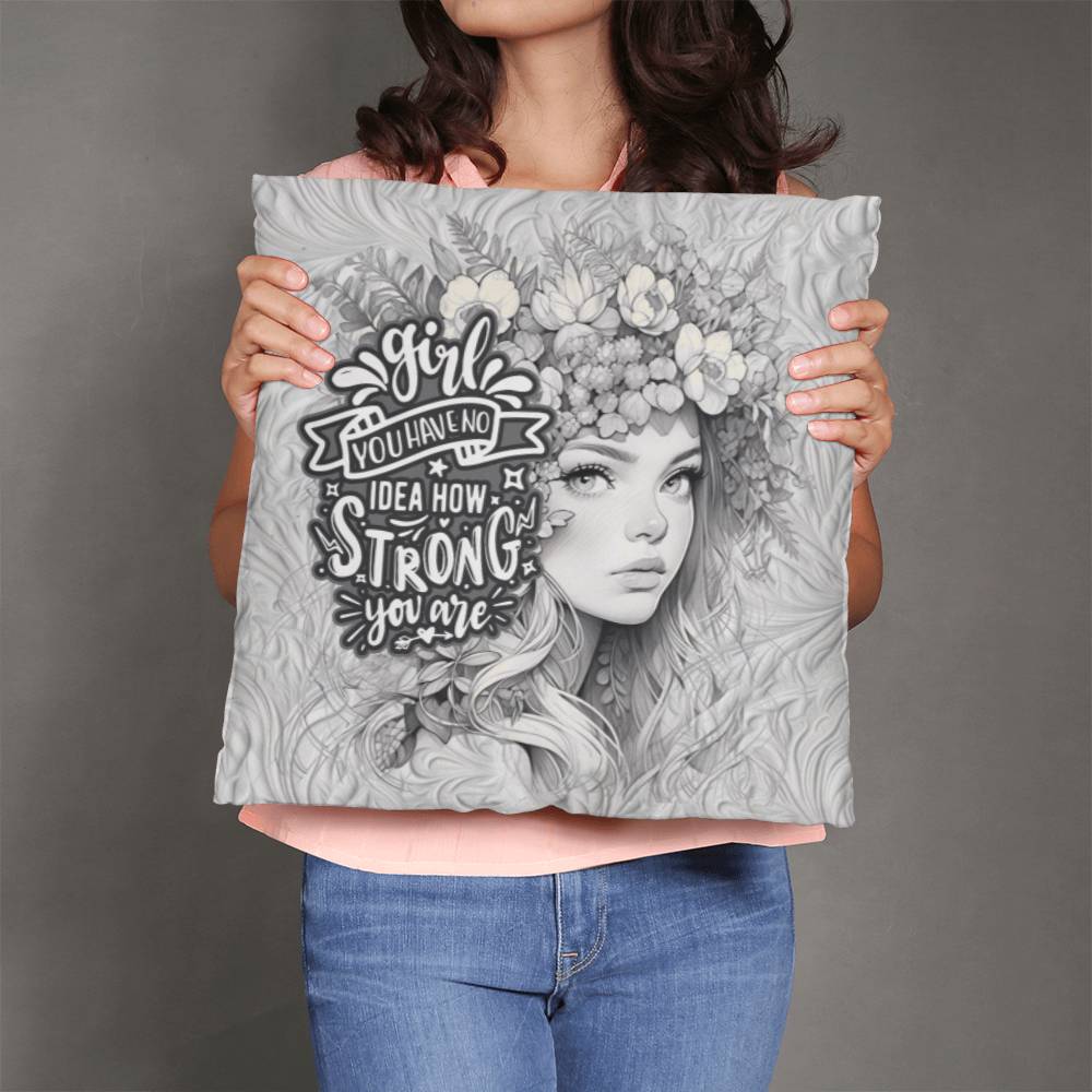 Girl Power | Strong Women | Home Decor | Dorm Pillow