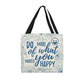 Chase Happiness: Stylish Tote Bag with 'Do More of What Makes You Happy' Print! - Eshaarya