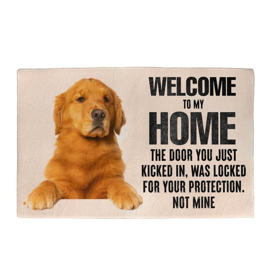 Welcome To My Home Door Mat | Funny Door Mat | Housewarming Gift | New Home Gift | Gift For Dog Lovers | Pet Lovers - Eshaarya