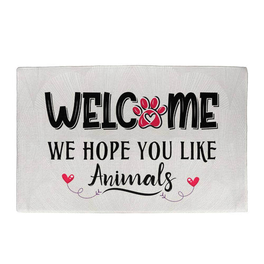 Welcome Door Mat for Animal Lovers | Welcome Mat | Housewarming Gift | New Home Gift - Eshaarya