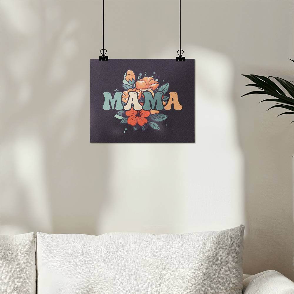 Gift For Mom | Mama Poster | Wall Poster | Minimalist Trendy Printable Wall Art - Eshaarya