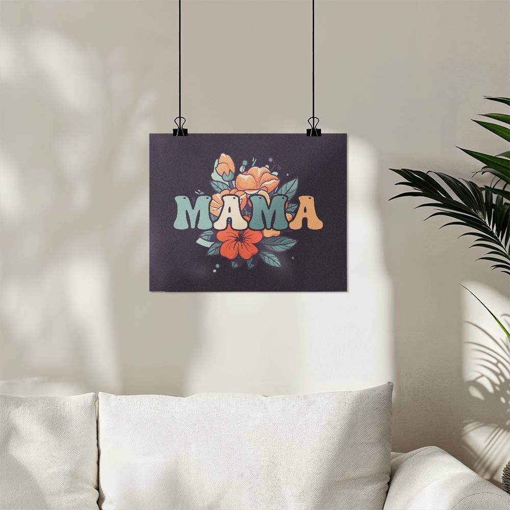 Gift For Mom | Mama Poster | Wall Poster | Minimalist Trendy Printable Wall Art - Eshaarya