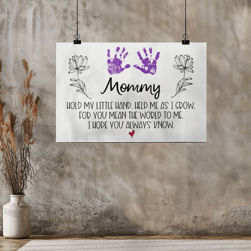 Gift For Mom | Modern Wall Decor for Mom | High Floss Poster - Eshaarya