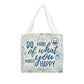 Chase Happiness: Stylish Tote Bag with 'Do More of What Makes You Happy' Print! - Eshaarya