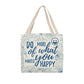 Chase Happiness: Stylish Tote Bag with 'Do More of What Makes You Happy' Print! - Eshaarya