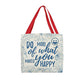 Chase Happiness: Stylish Tote Bag with 'Do More of What Makes You Happy' Print! - Eshaarya